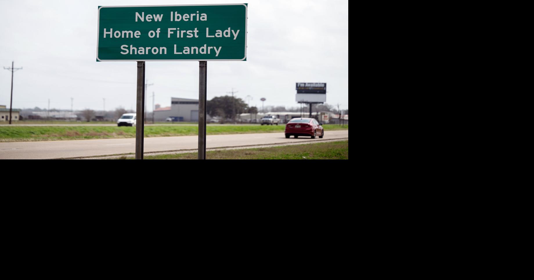First Lady hometown signs appeared in New Iberia. Questions on cost ...