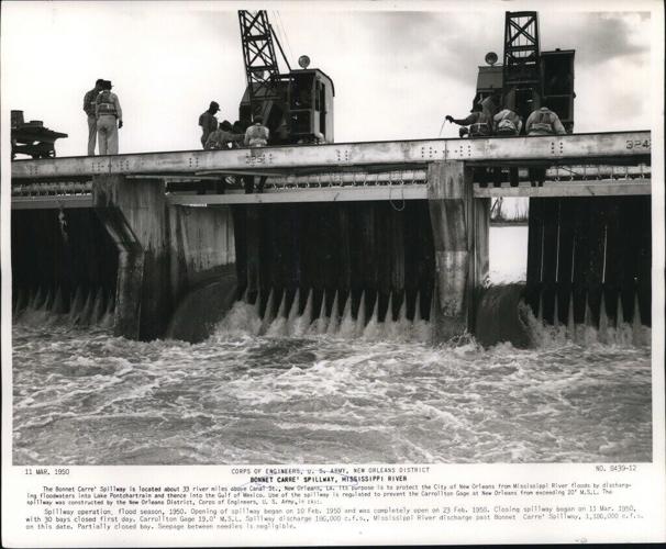 Spillway opening 1950
