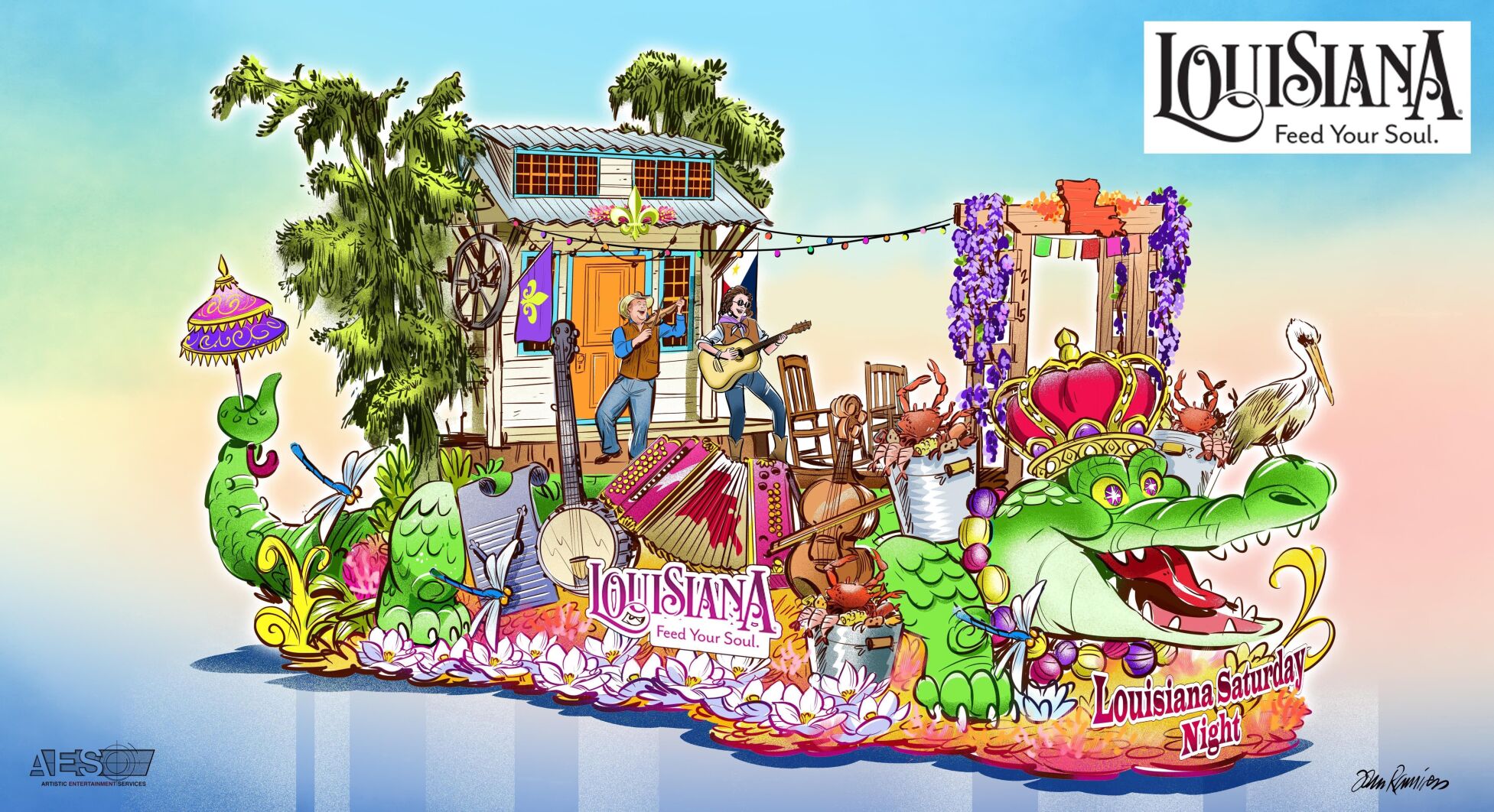 Louisiana will have an alligator float in Rose Bowl Parade News