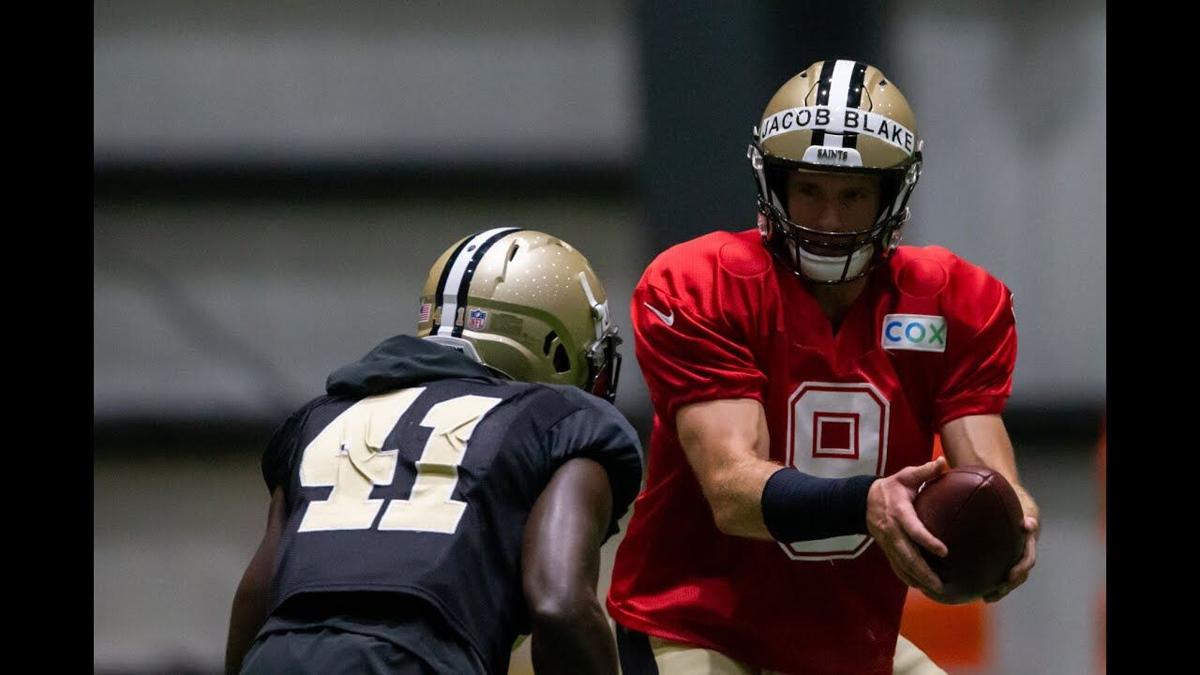 Saints Training Camp Highlights Aug 27 Helmet Names Replaced With Jacob Blake Sports Theadvocate Com