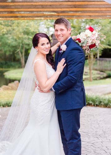 Navy blue and store off white wedding