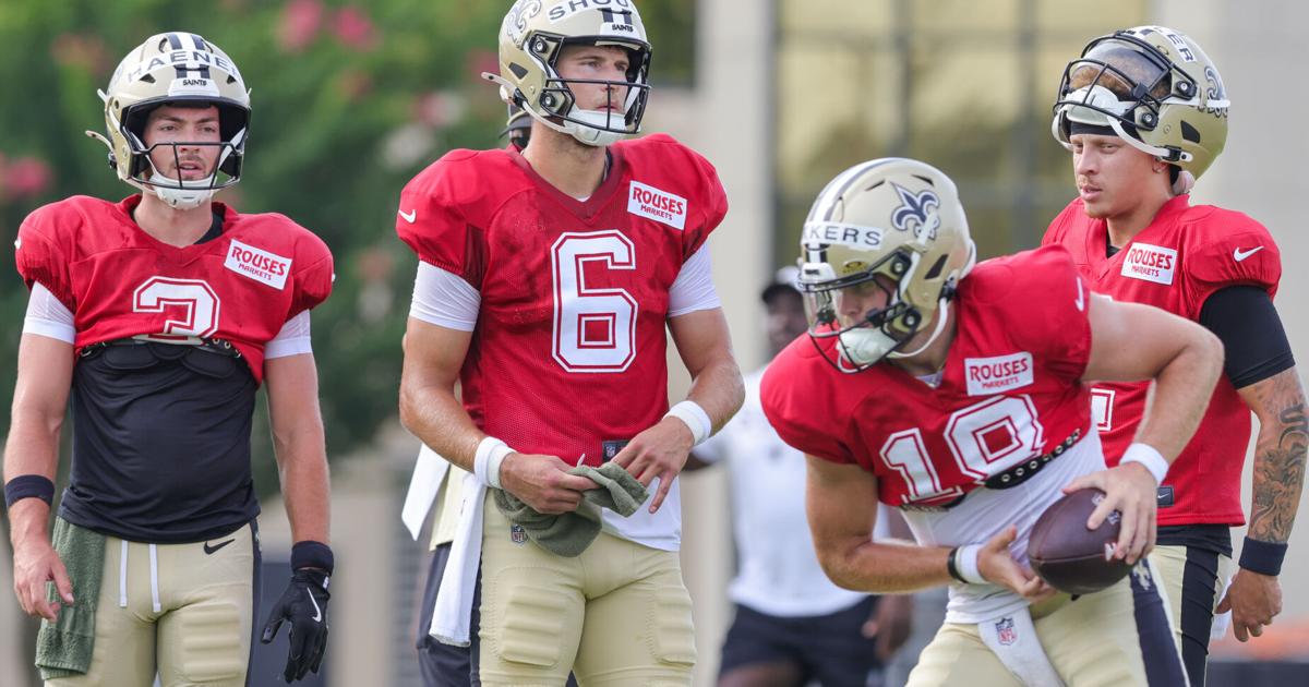 The Saints rank their quarterbacks on first unofficial depth chart ...