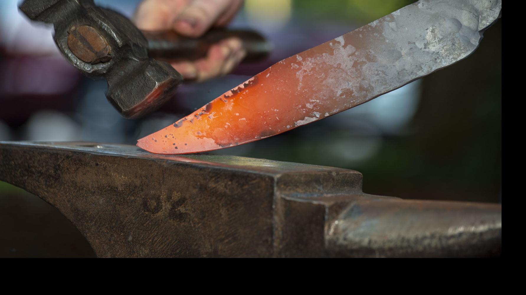 Photos, video: South African knife maker shows some of his forging techniques