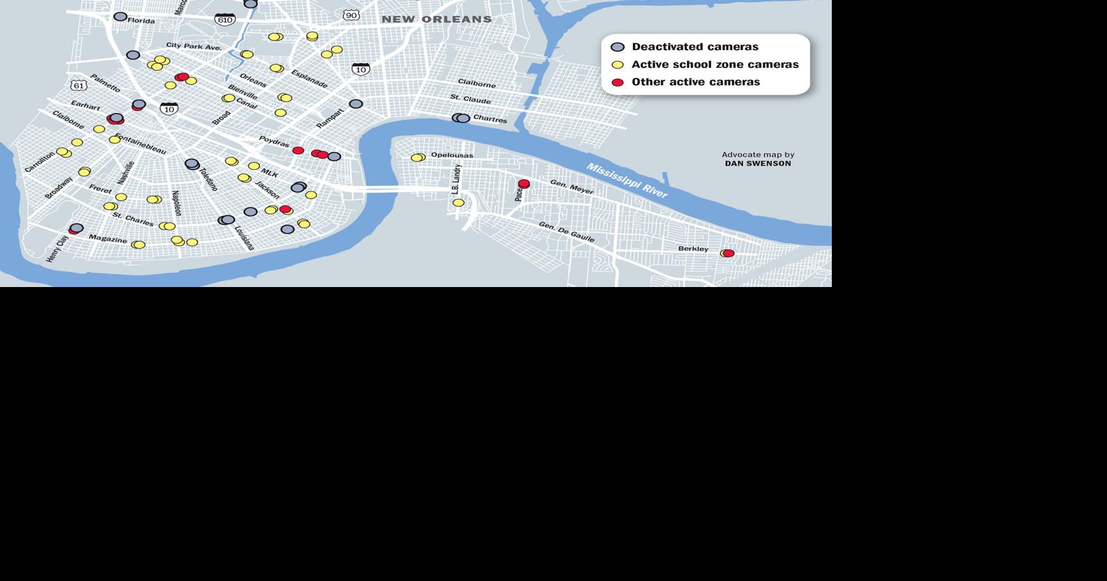 New Orleans traffic camera shutoffs cause larger revenue drop than