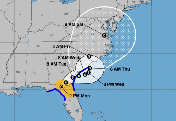 Debby weakens to a tropical storm after Florida landfall | Weather ...