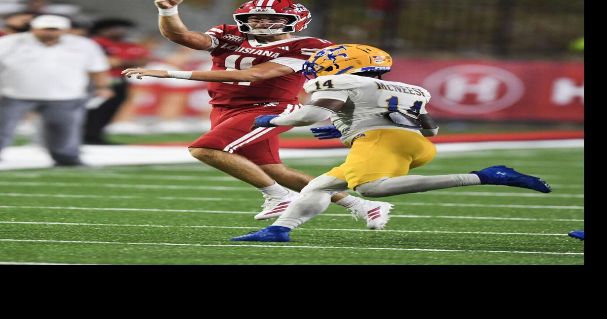 Quarterback had no issue leaning on run game in first start | UL Ragin ...