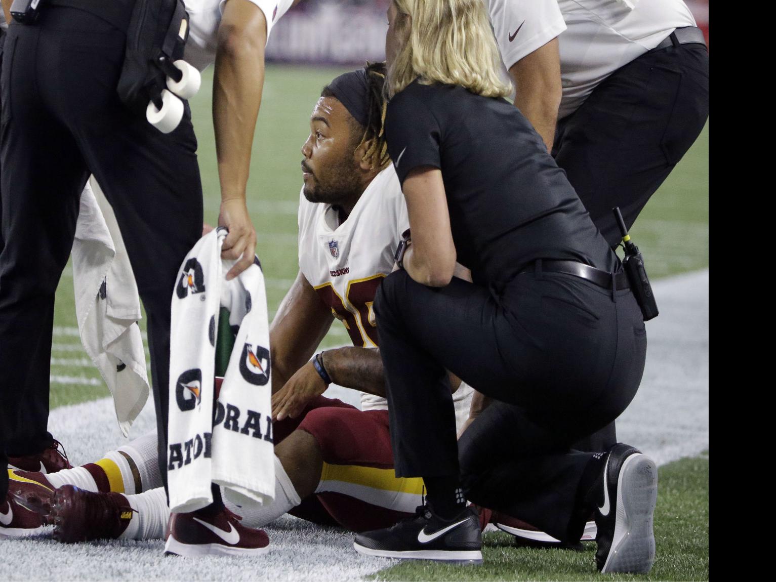 Former Lsu Star Derrius Guice Out For Season After Torn Acl In Redskins Debut Lsu Theadvocate Com
