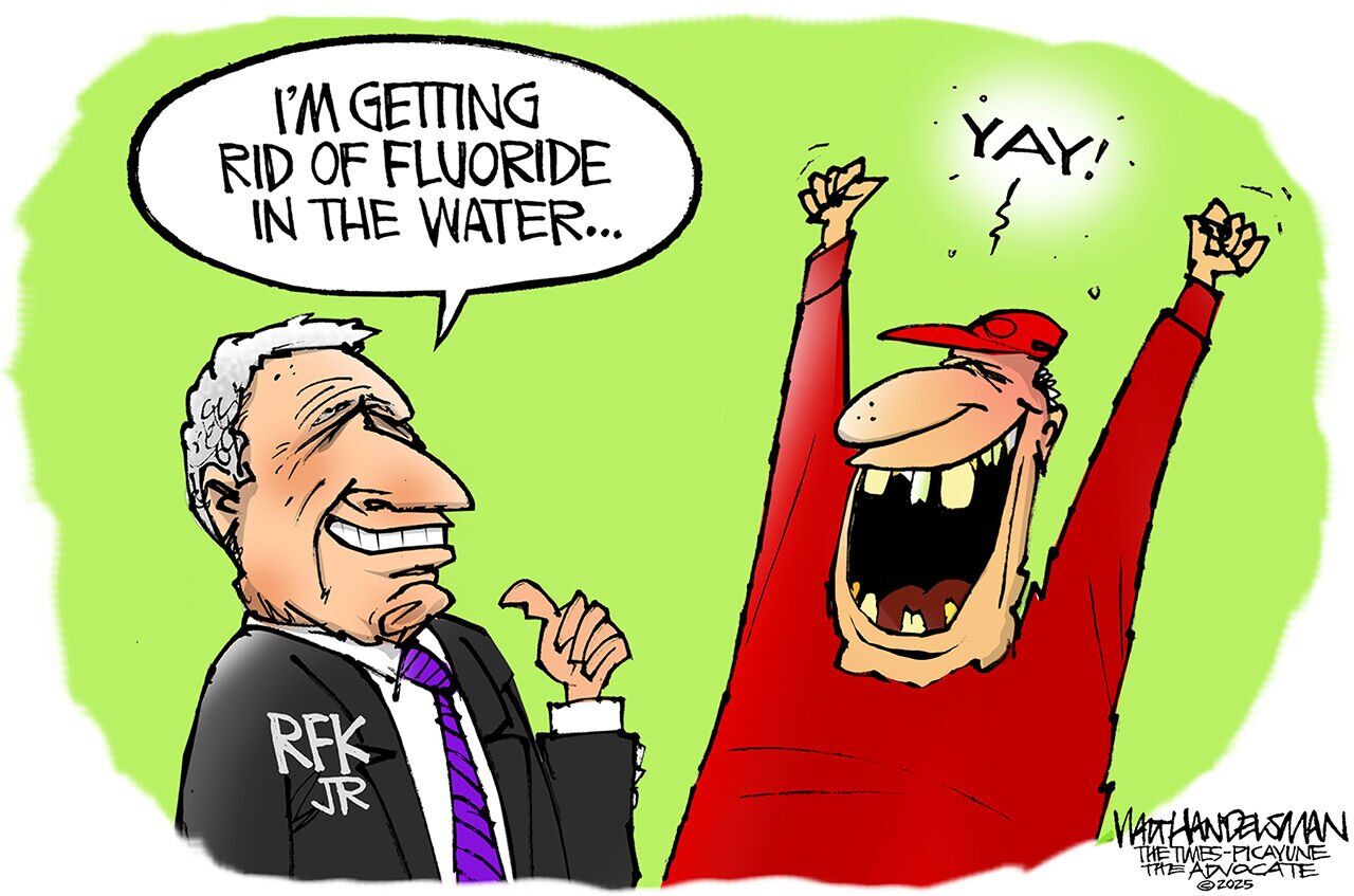 RFK JR and fluoride Cartoon Walt Handelsman