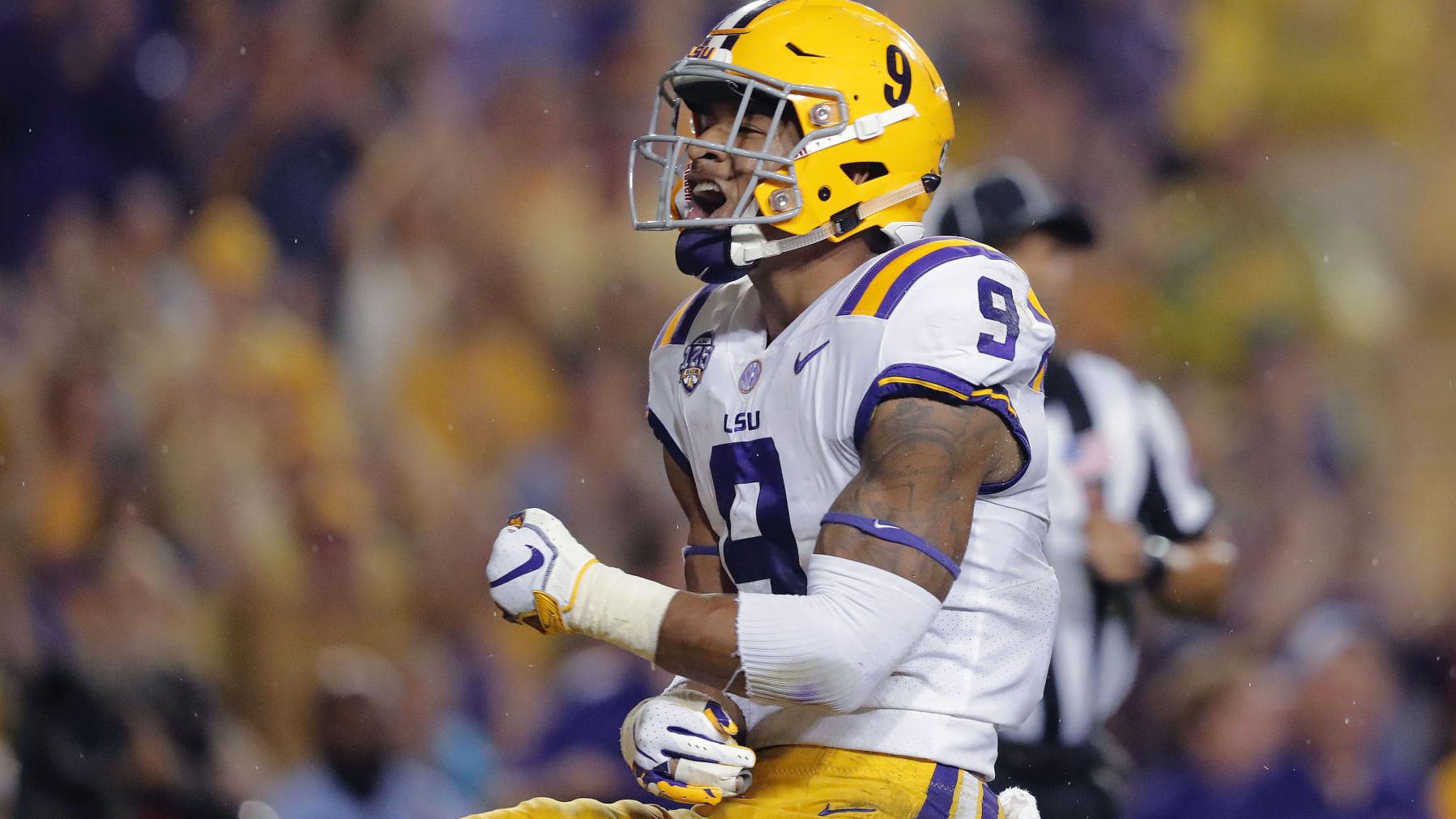 Delpit Sets The Tone Lsu S Early Interception Beginning Of The