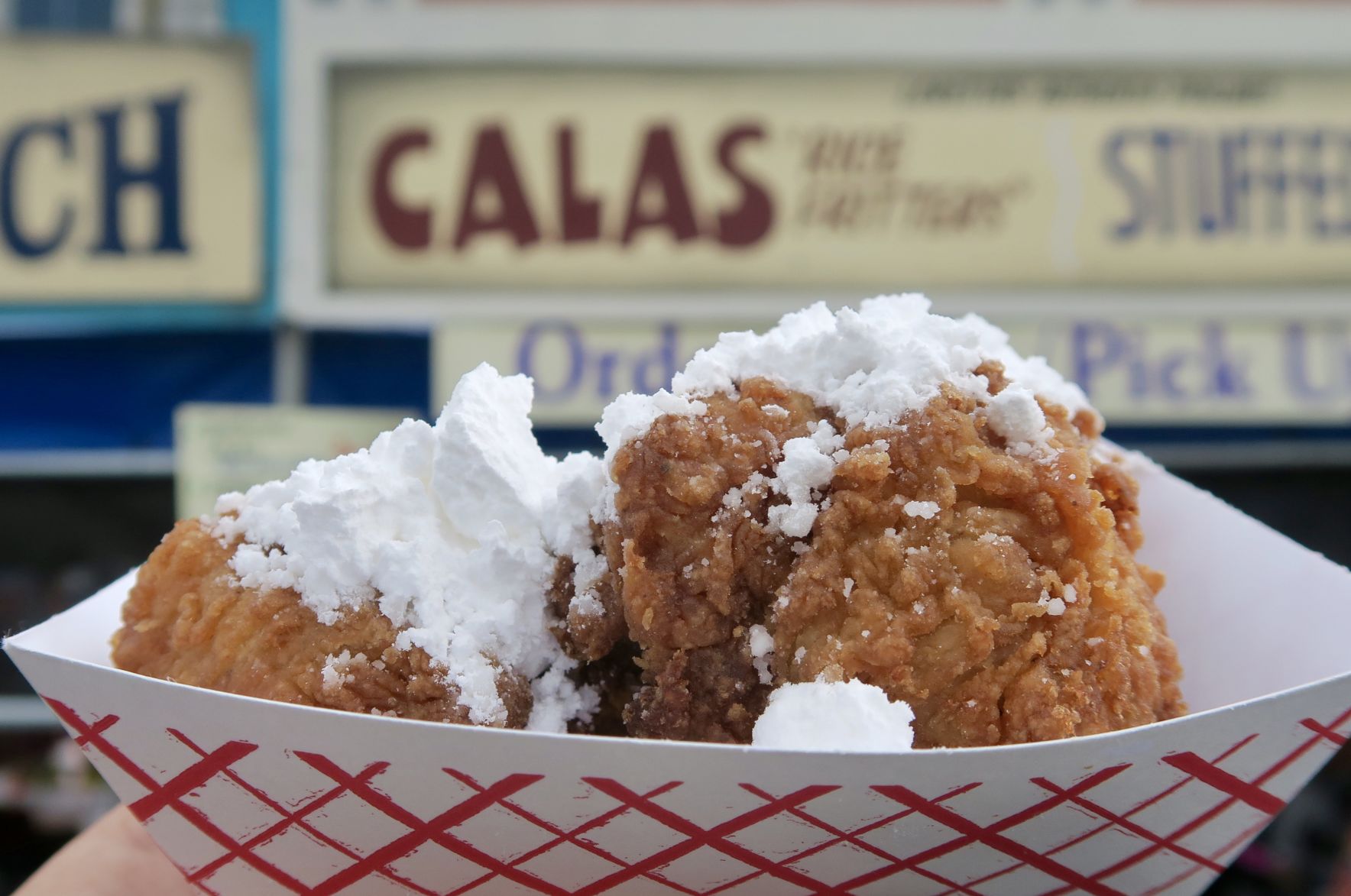 Calas, the nearlylost Creole rice fritters, find a new home at Jazz Fest Food Restaurants