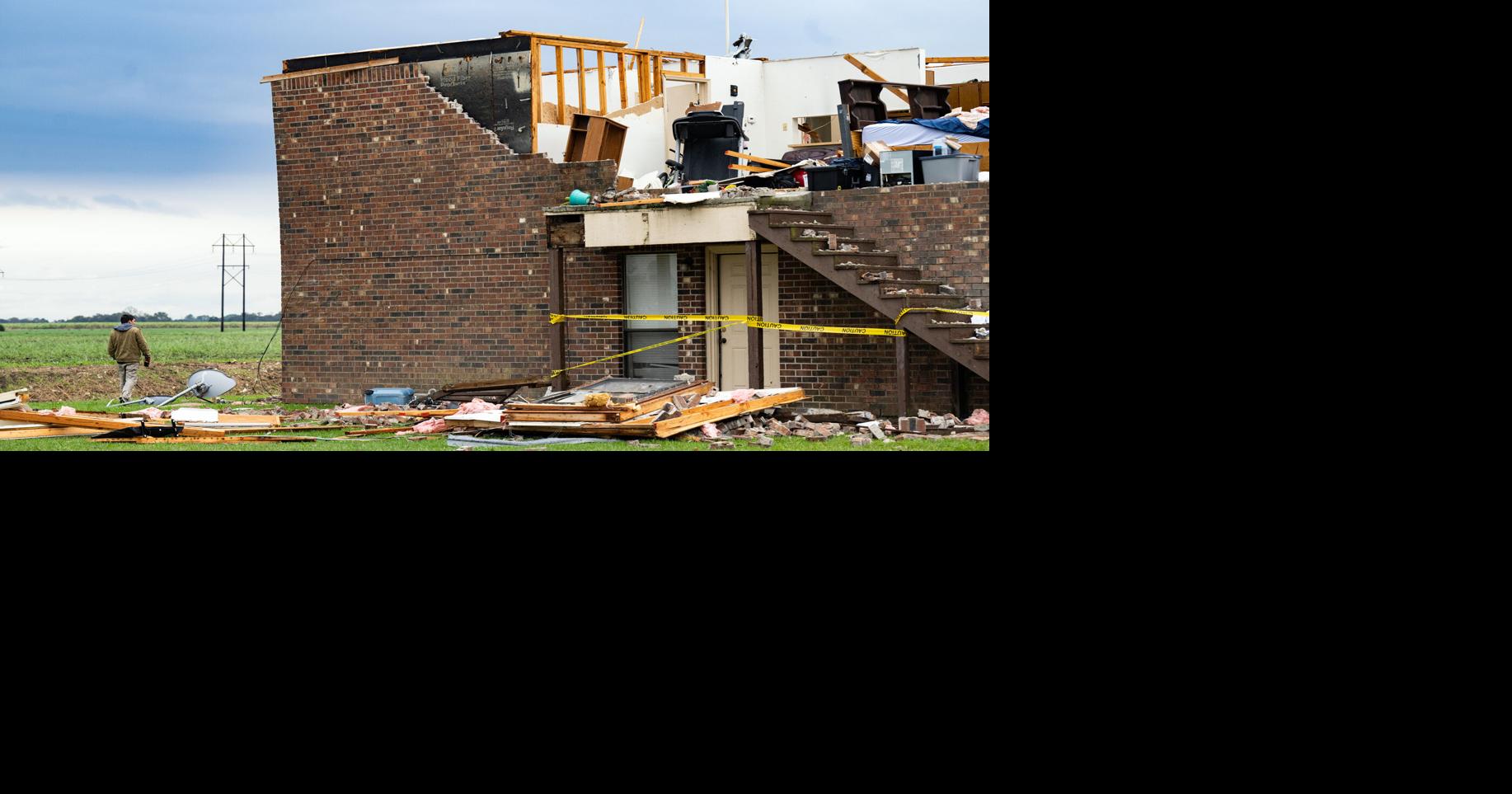 Path of destruction following tornadoes in New Iberia Photos