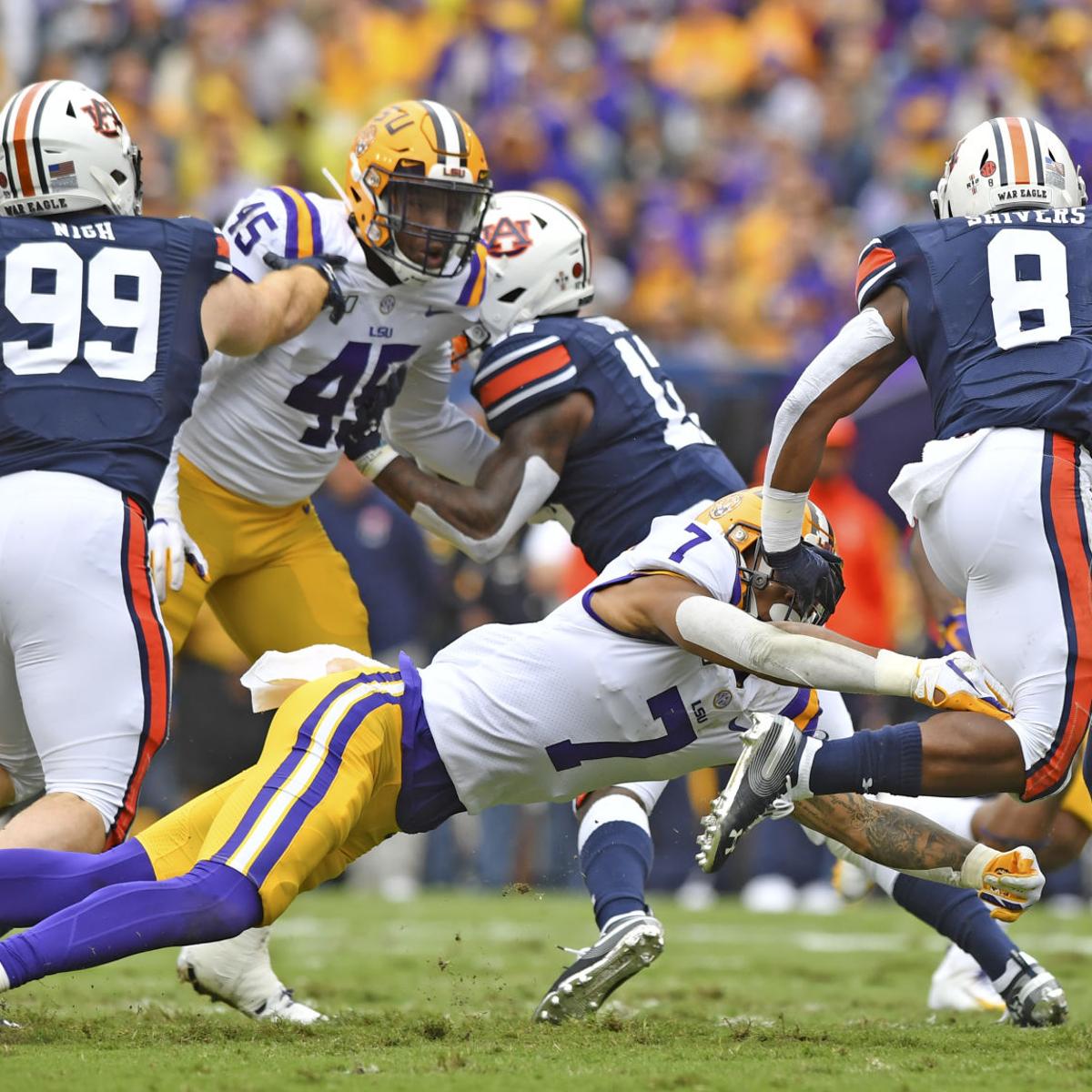 Lsu S Grant Delpit Derek Stingley Jr Hurt Late In Auburn Win