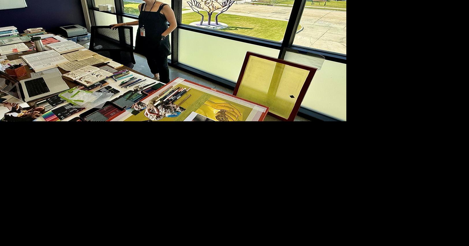 From a heartbeat to helping hands, LSU Vet Med artist makes animal care part of the composition