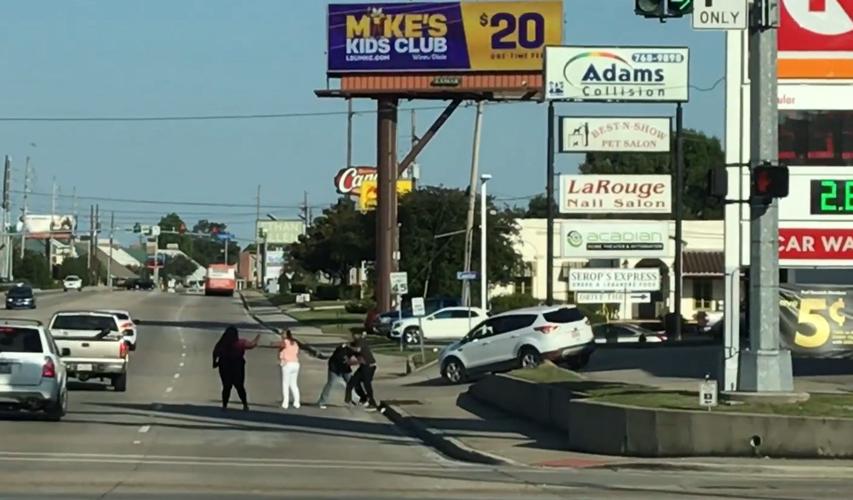 Video Brawl involving mother, son on Perkins Road reportedly started