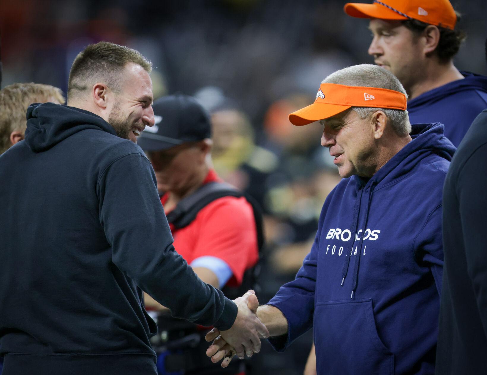 Photos Drew Brees, Sean Payton, and some football,Thursday night in