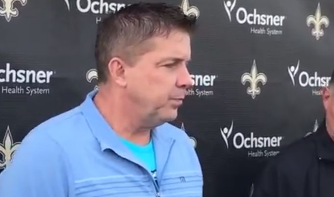 Was Sean Payton Sporting Barstool's Roger Goodell Clown Shirt On