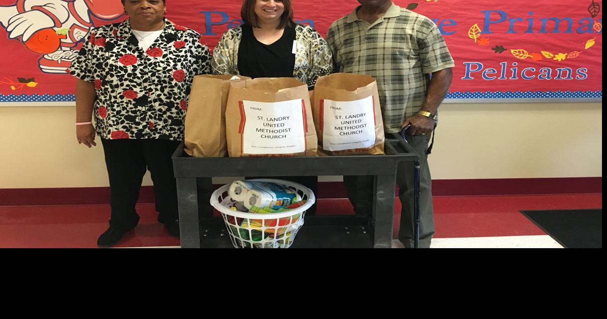 Pecan Grove Primary receives donations from St. Landry United Methodist