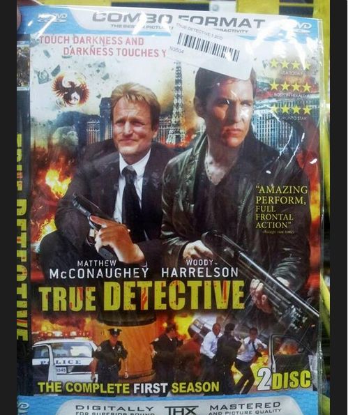 A brilliant True Detective bootleg DVD cover The Latest