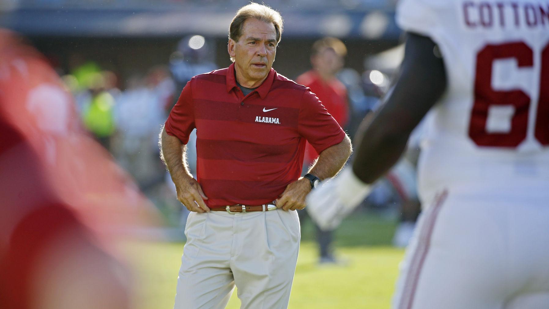 Alabama Coach Nick Saban Ain T Happy About Thin Student Section At