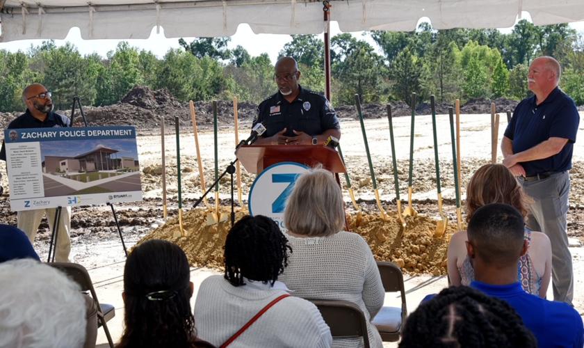 Zachary Police celebrate coming new headquarters with groundbreaking