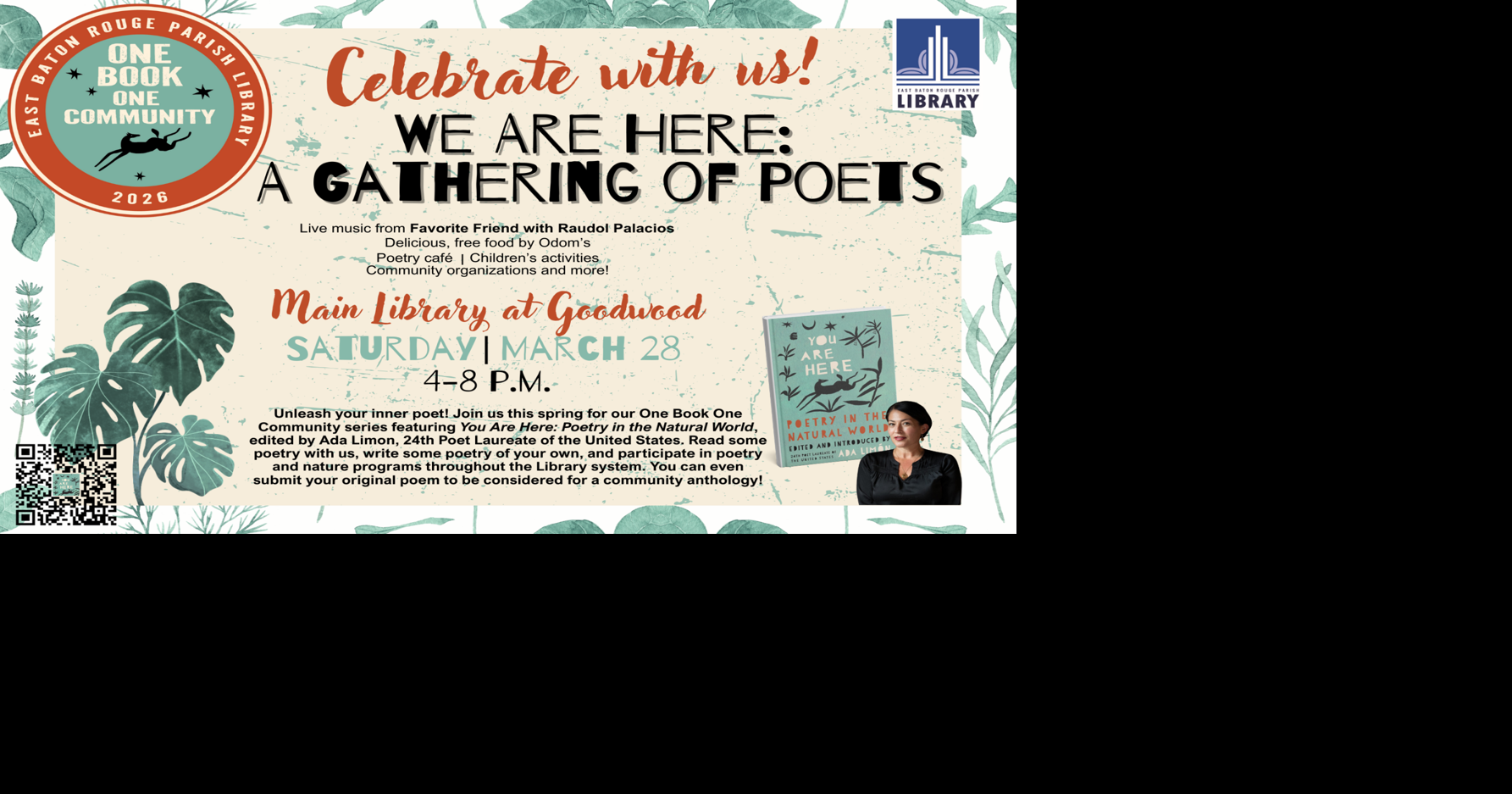 EBRPL’s One Book One Community turns the page with first-ever poetry ...
