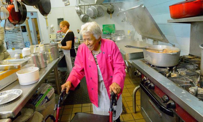 Magnalite pot used by Chef Leah Chase at Dooky Chase restaurant