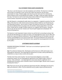 Full Statement of Juanita Washington