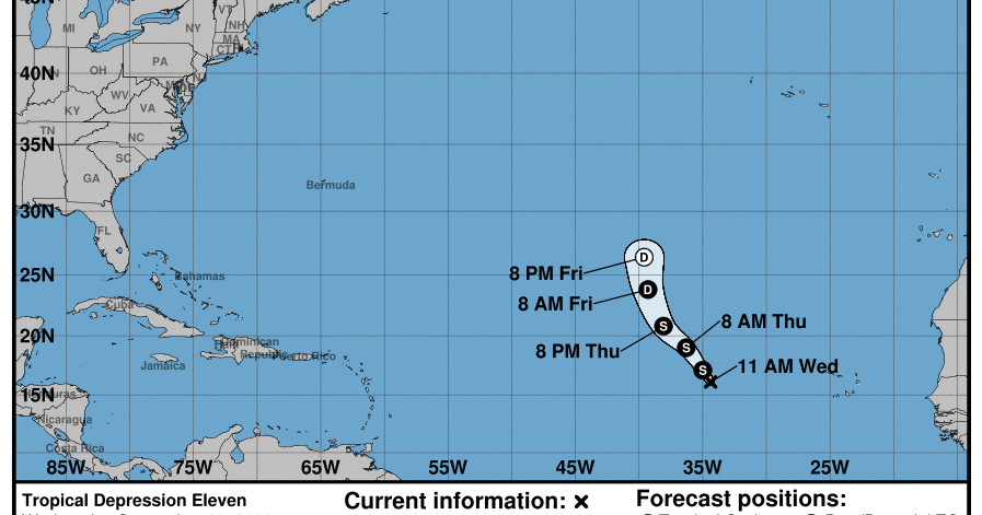 While Hurricane Ian slams Florida from Gulf of Mexico, another depression forms in Atlantic