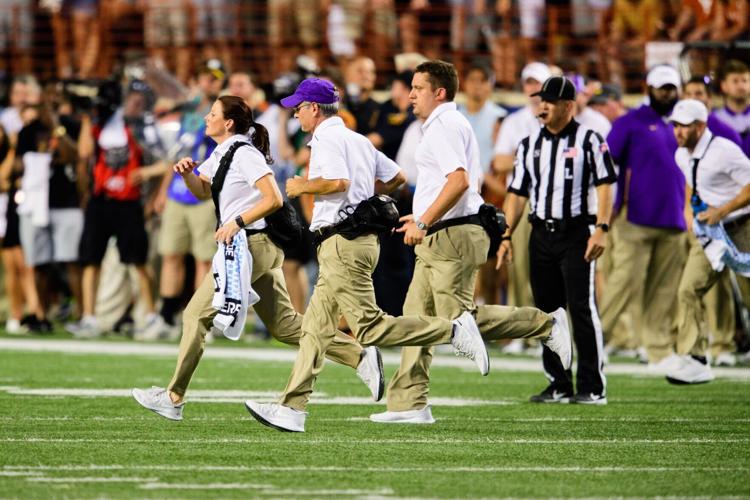 Micki Collins and trainers at LSU