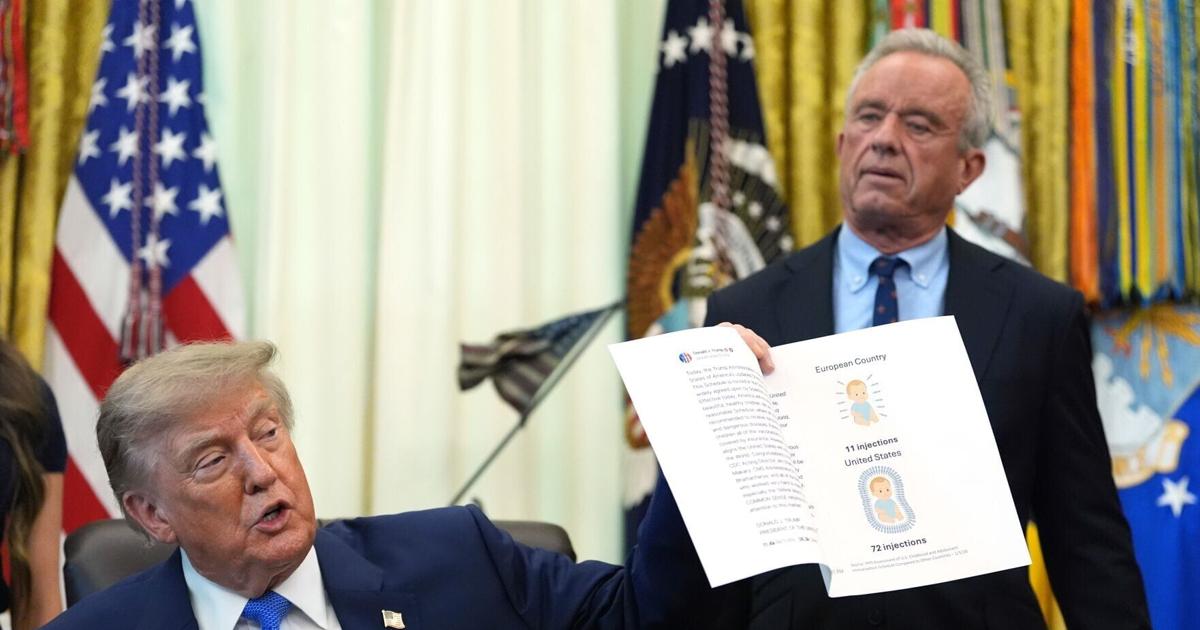 Trump signs order calling for spacing out childhood vaccines ...
