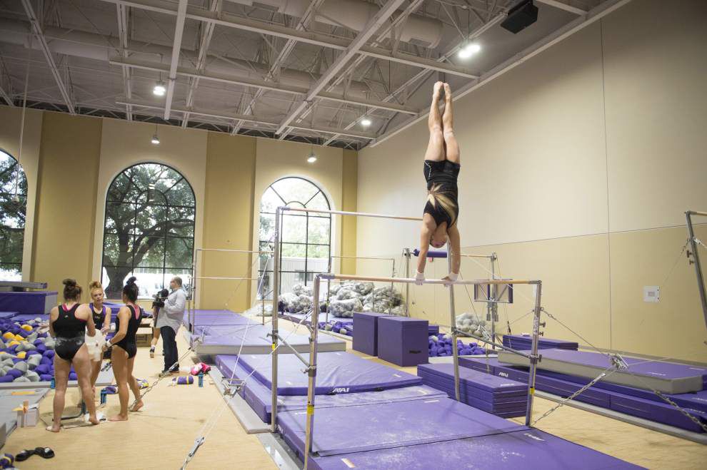 LSU gymnasts practicing in new facility; completion expected in February LSU