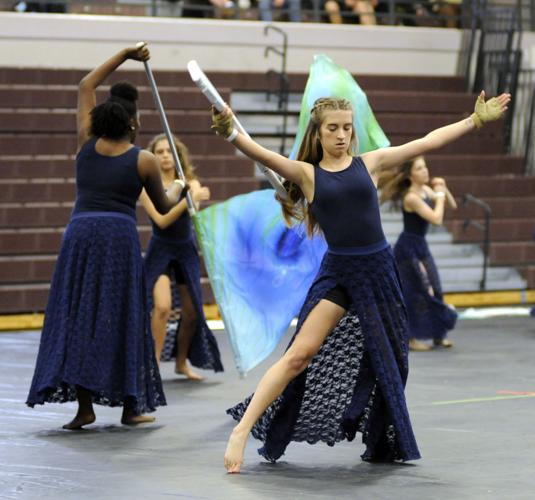 Flags fly at color guard competition