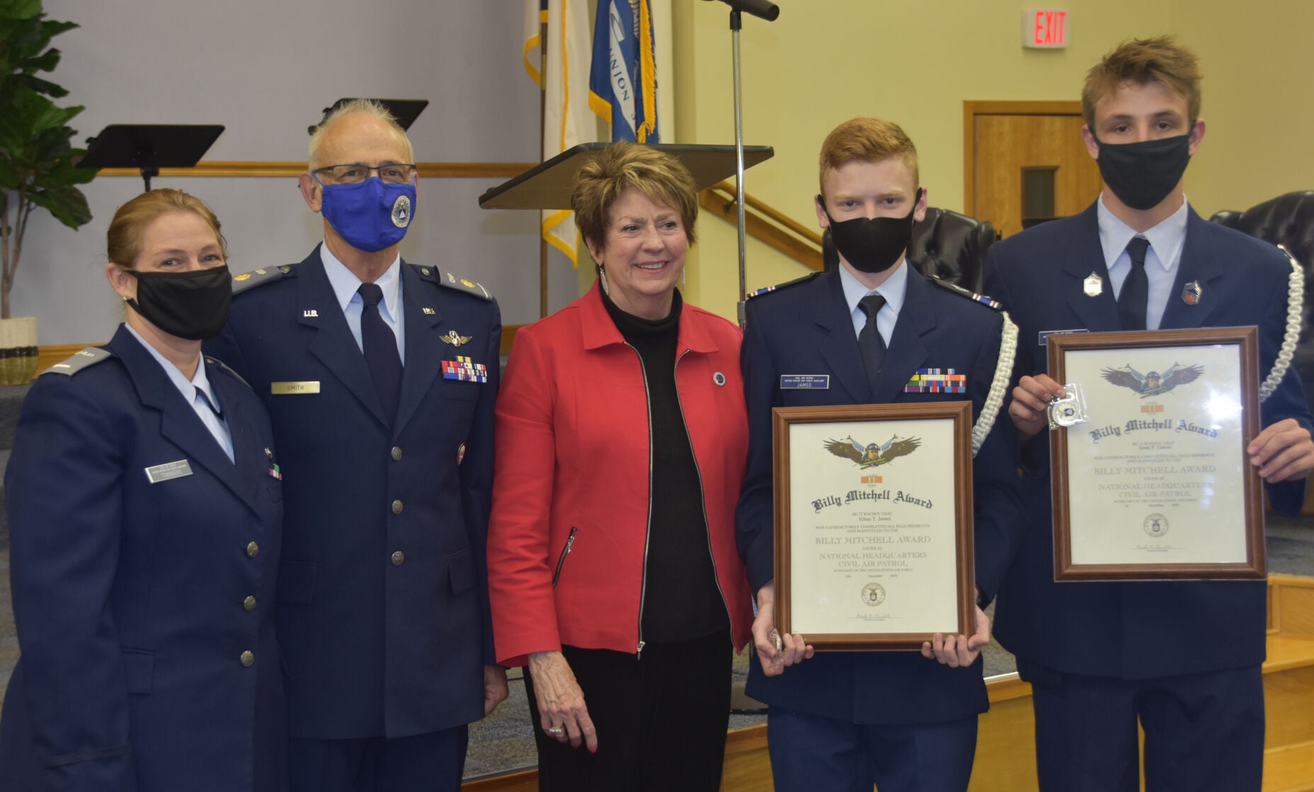 2 Civil Air Patrol cadets receive Billy Mitchell Award | Ascension ...