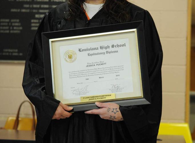 St. Landry Parish jail inmate earns GED; first to graduate under new