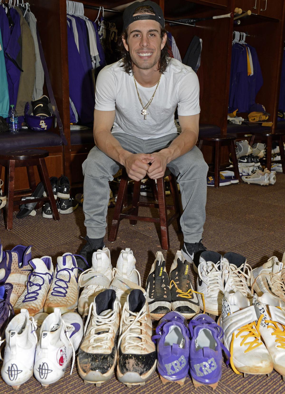 Kramer Robertson's collection of customized LSU baseball cleats? 'It's just Kramer ...