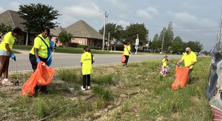 Litter warriors pick up trash along roadside and in parish parks during