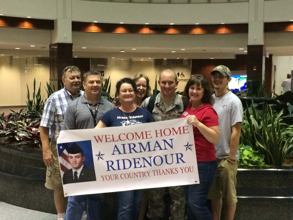 Doug Ridenour Jr Ridenour welcomed home after Air Force training | Ascension ...