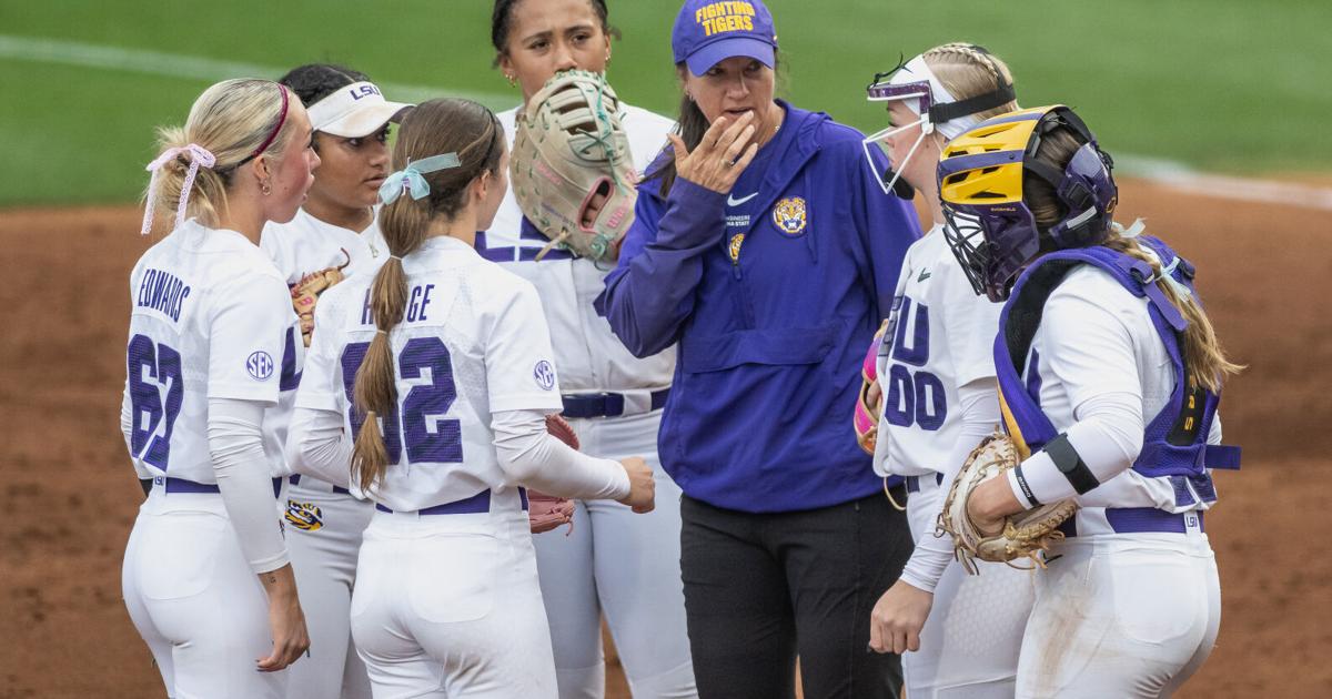 LSU softball's Friday game vs. Auburn has been postponed, due to rain ...