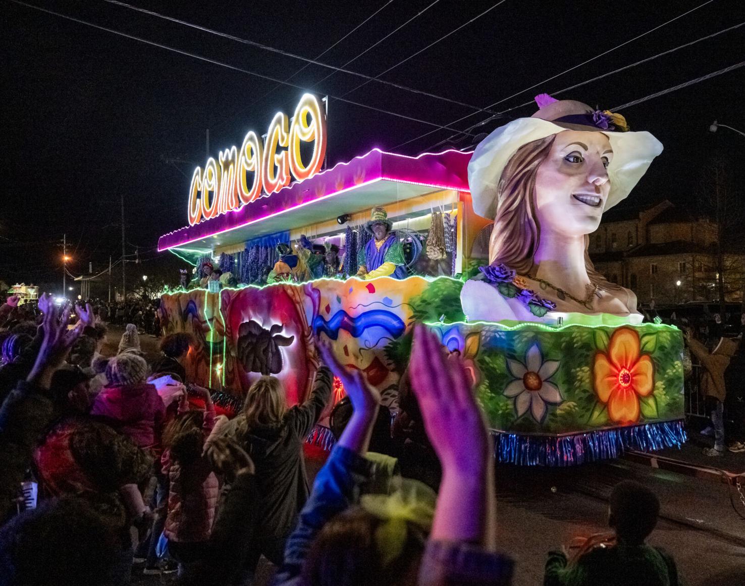 Photos Krewe of Comogo Night Parade Rolls through Plaquemine Baton