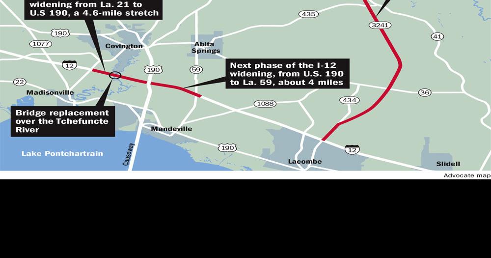 State transportation boss provides update on I-12 widening, other ...