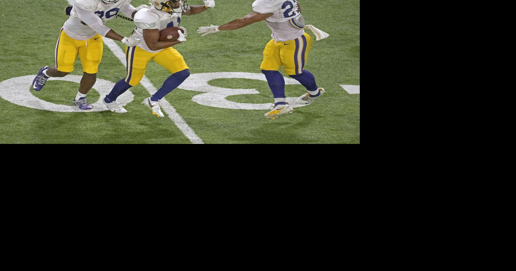 Photos: LSU holds spring practice early Tuesday morning | Photos ...