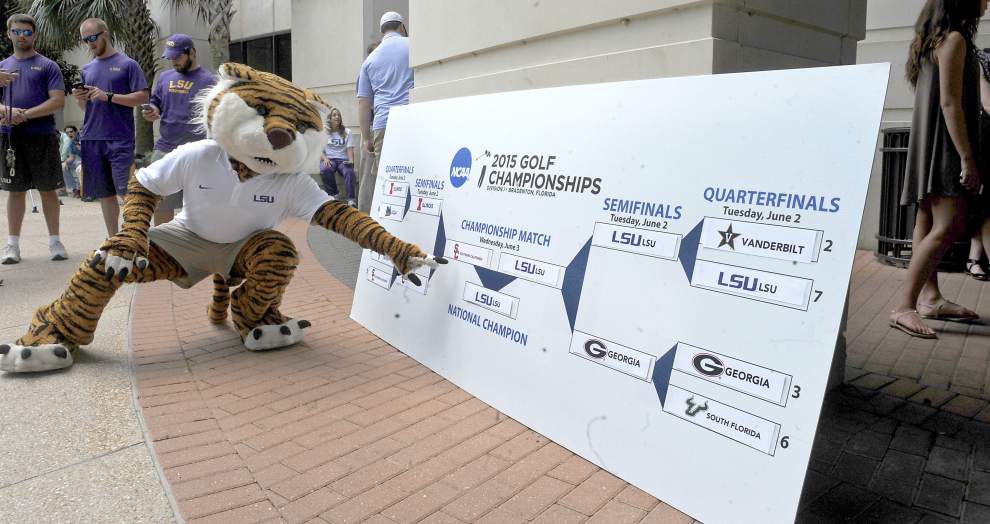 Photos: LSU golf team returns _lowres