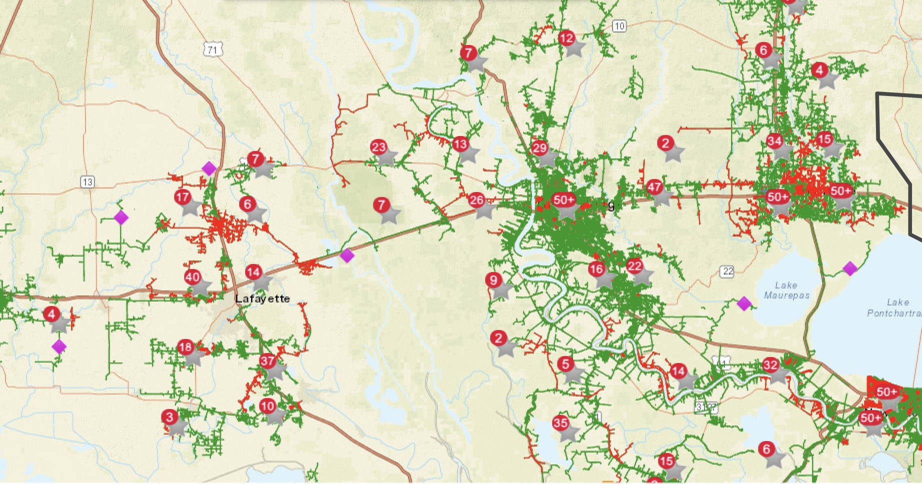 Weather update: See power outages in Lafayette, Baton Rouge | Weather/Traffic - Vimarsana News