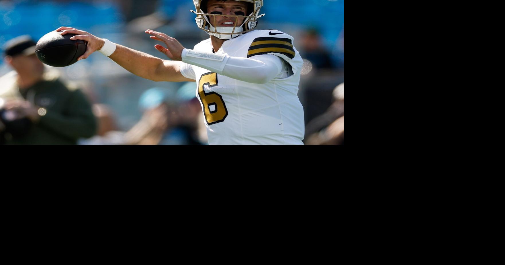 Saints QB Tyler Shough showed off his arm on a deep touchdown pass to ...