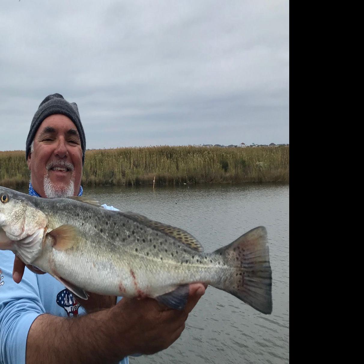 This channel is a winter wonderland for speckled trout