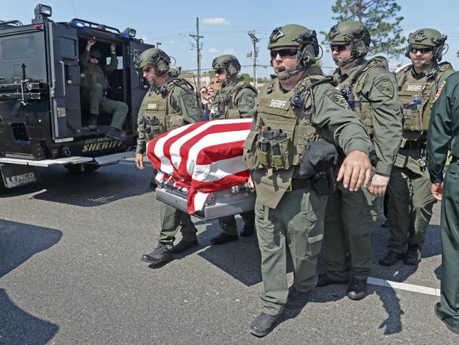 Photos At Baton Rouge deputy Shawn Anderson's funeral and procession