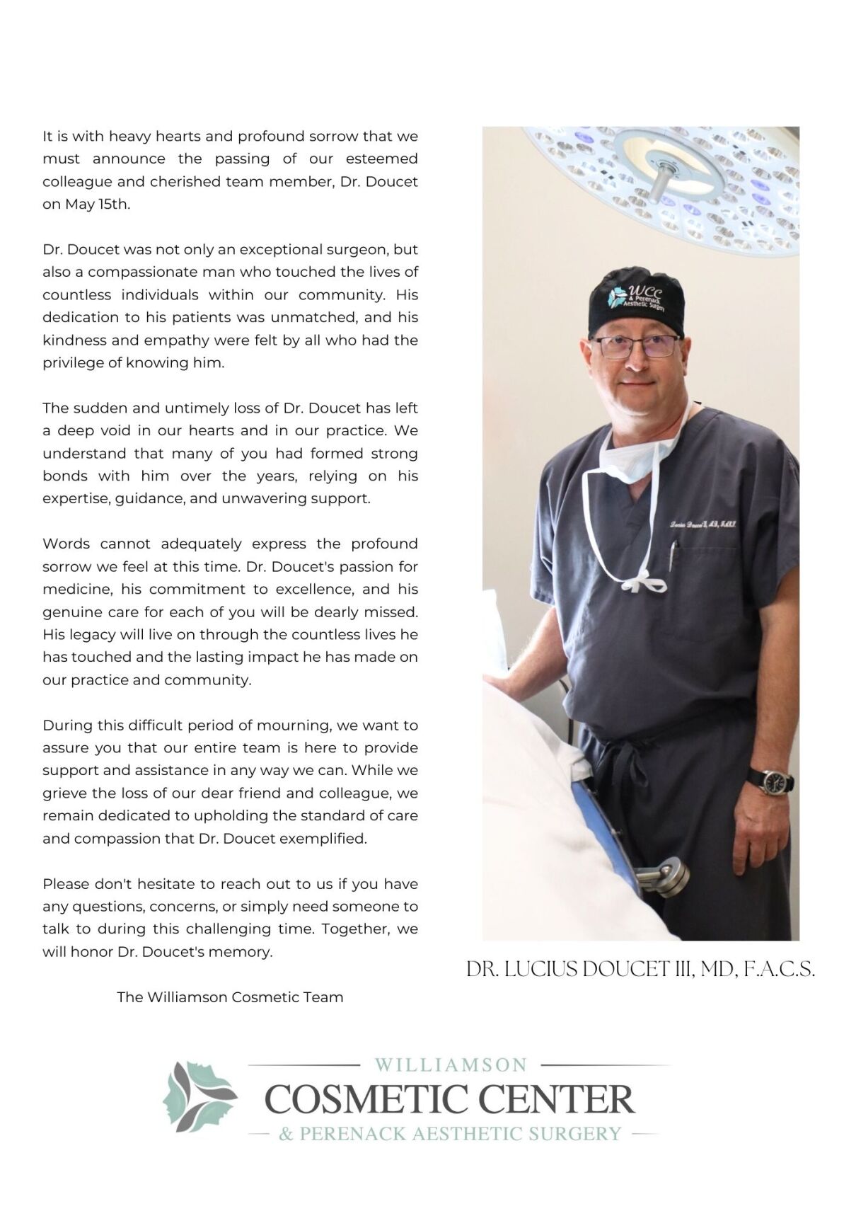 Baton Rouge surgeon Lucius Doucet dies in plane crash | News