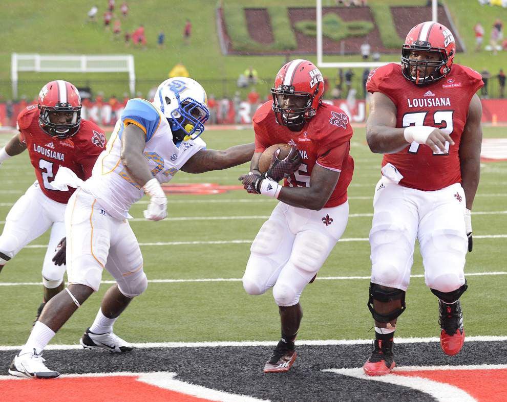 Reports from UL-Lafayette's 45-6 victory against Southern _lowres
