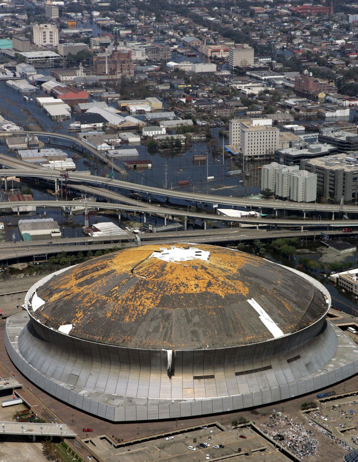 Superdome during Katrina