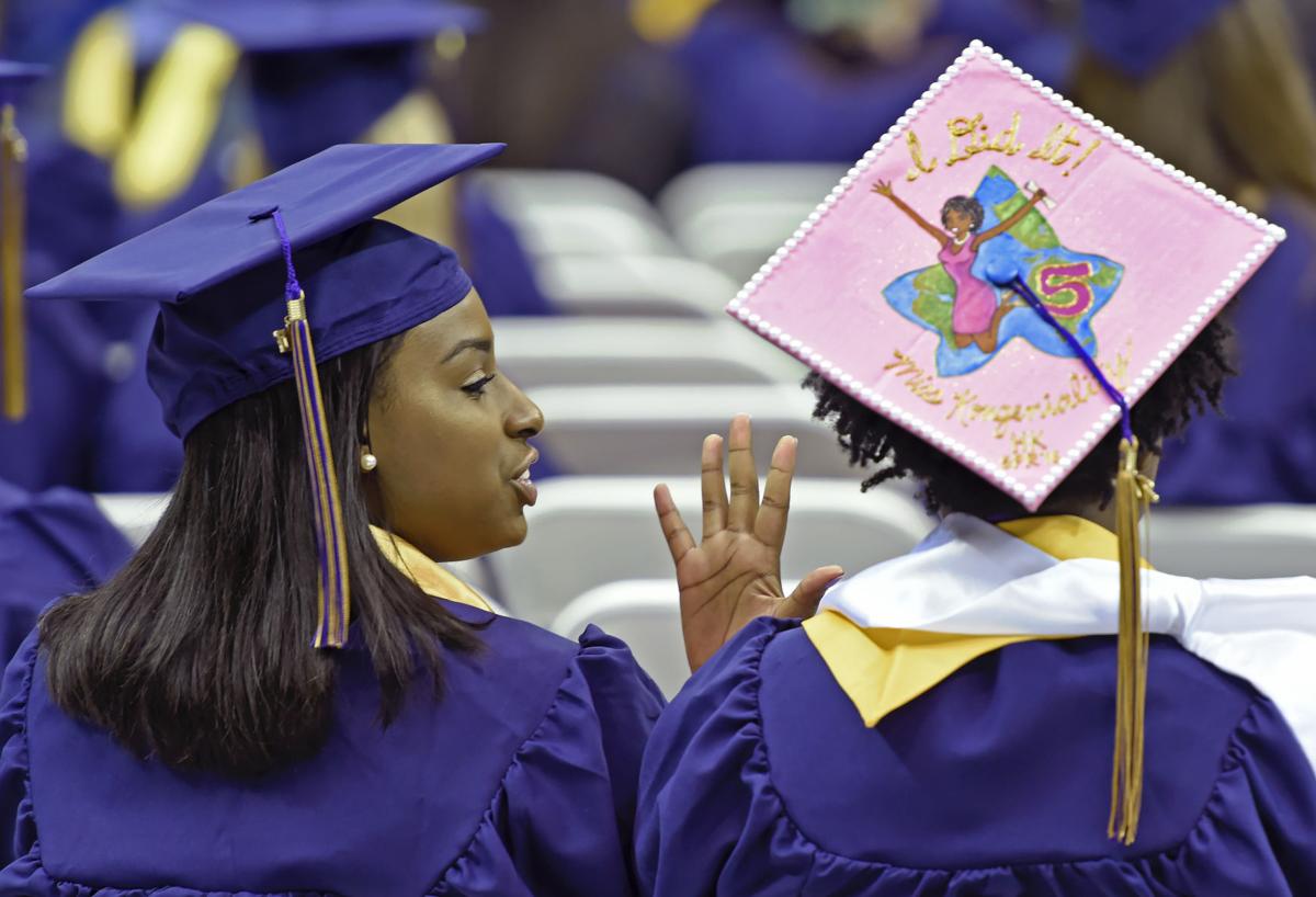 Photos LSU spring graduation had it all streamers, smiles and Mike